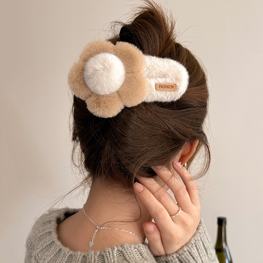 กิ๊บติดผมดอกไม้น่ารักสำหรับผู้หญิง แบบตุ๊กตา sweetness ที่ด้านหลังศีรษะ ขนาดใหญ่ - รูปที่ 5