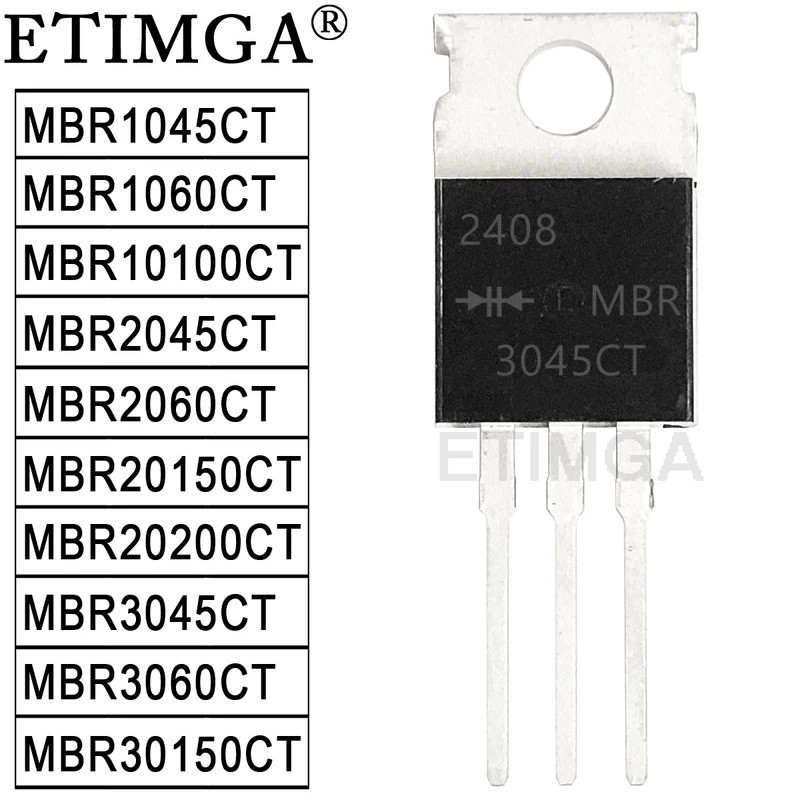 1-5PCS MBR3060CT MBR3045CT MBR30150CT MBR2060CT MBR2045CT MBR20200CT MBR20150CT MBR1070CT MBR10100CT