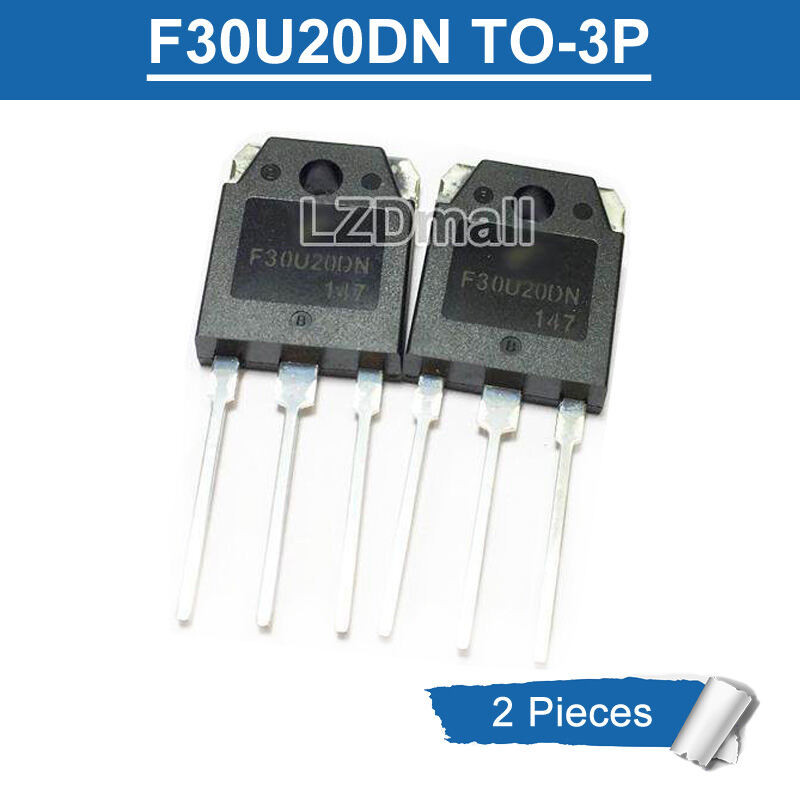 2pcs F30U20DN FFA30U20DN TO-3P 30A/200V Ultrafast Recovery Rectifier ไดโอด Original NCGD