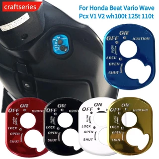 CRAFTSERIES 1 PC อลูมิเนียมรถจักรยานยนต์สวิทช์จุดระเบิด Key ล็อคอุปกรณ์เสริมสําหรับ Honda Beat Vario Wave Pcx V1 V2 wh100t 125 T 110 T M8R3