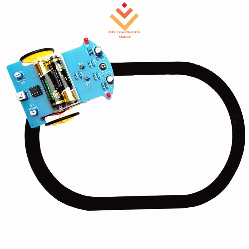Smart Robot Car Kits การติดตามอัจฉริยะ Line Car Photosensitive Robot DIY Kit Patrol อะไหล่รถยนต์ DIY ของเล่นอิเล็กทรอนิกส์