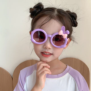 แว่นกันแดดเด็ก ลายการ์ตูนสำหรับเด็กผู้หญิง น่ารักปี 2025