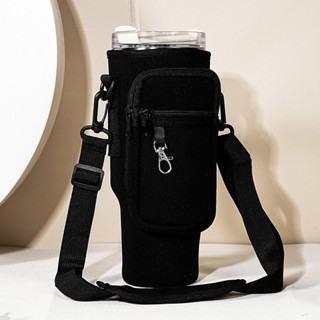 กระเป๋าแก้วน้ำ มีช่องใส่ของ จุได้เยอะ สะพายได้ พกพาสะดวก มีส…