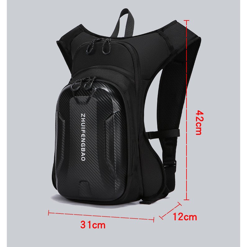 [Lissa] Rider Hard Shell กระเป๋าเป้สะพายหลังความจุขนาดใหญ่รถจักรยานยนต์มัลติฟังก์ชั่นกันน้ํา Anti-Collision ทนต่อการสึกหรอ Breathable Multi