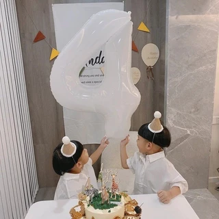 (ร้านไทย) เลข32นิ้ว ลูกโป่งฟอยล์ ตัวเลข ลูกโป่งเลข สำหรับตกแต่งวันเกิด