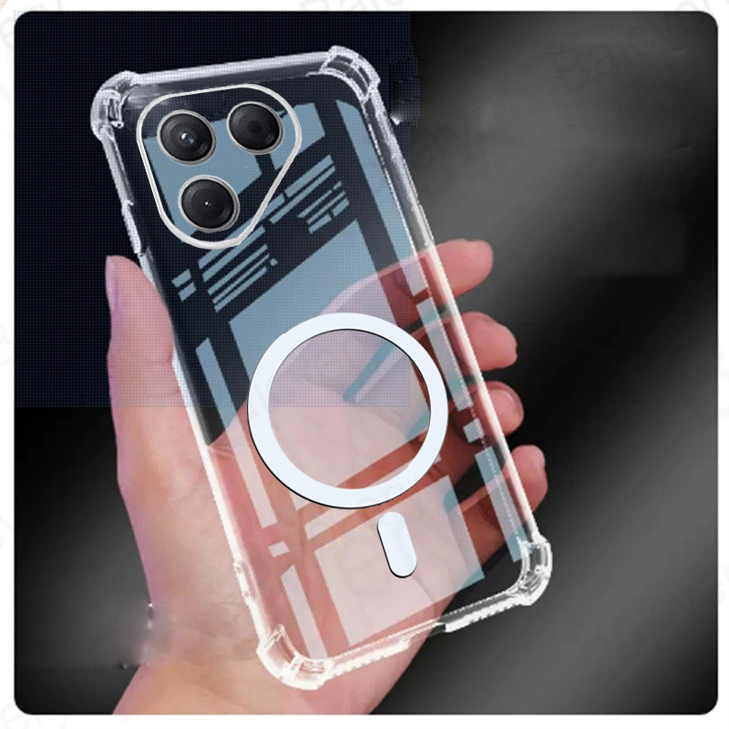 เคสกันกระแทกสําหรับ TECNO POVA 7 4G / POVA 7 NEO 4G / POVA 7 Ultra / POVA 7 Pro ปลอกพร้อมแม่เหล็กชาร