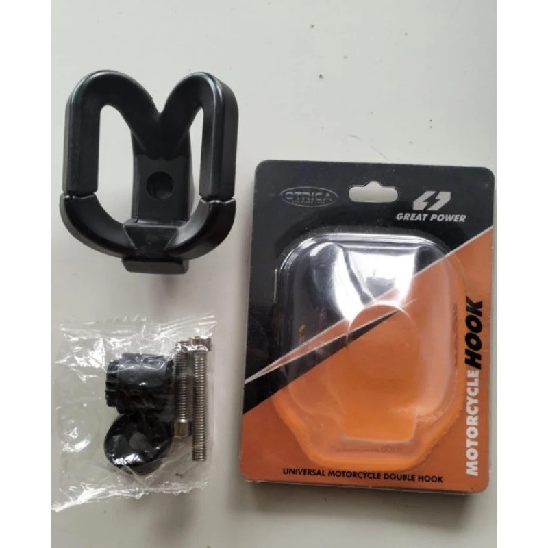 GANTUNGAN Original ORTRICA Motorcycle Hook – Universal for Beat, Vario, NMAX, Aerox, MIO (15kg Weigh
