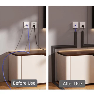 ฝาครอบสายไฟ NEBULY, ฝาครอบสายไฟที่ทนทานนุ่ม, สายไฟกาวในตัวแบบยืดหยุ่น PVC คุณภาพสูง Hider Indoor