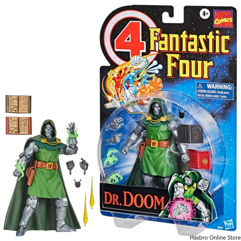 Hasbro Marvel Vintage Series เครื่องชั่งขนาด 6 นิ้ว Dr. Doom Fantastic 4 Action Figure ของเล่น 10 อุ