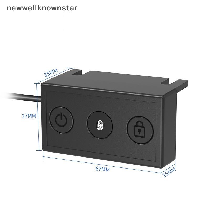 Newwellknownstar USBputer สแกนลายนิ้วมือปุ่มสวิทช์ On Off Security Key Reader สําหรับ Windows Hello 