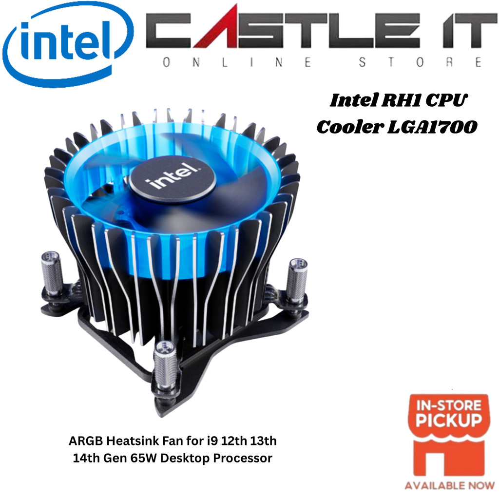 Intel RH1 CPU Cooler LGA1700 ARGB ฮีทซิงค์พัดลมสําหรับ i9 12th 13th 14th Gen 65W โปรเซสเซอร์เดสก์ท็อ