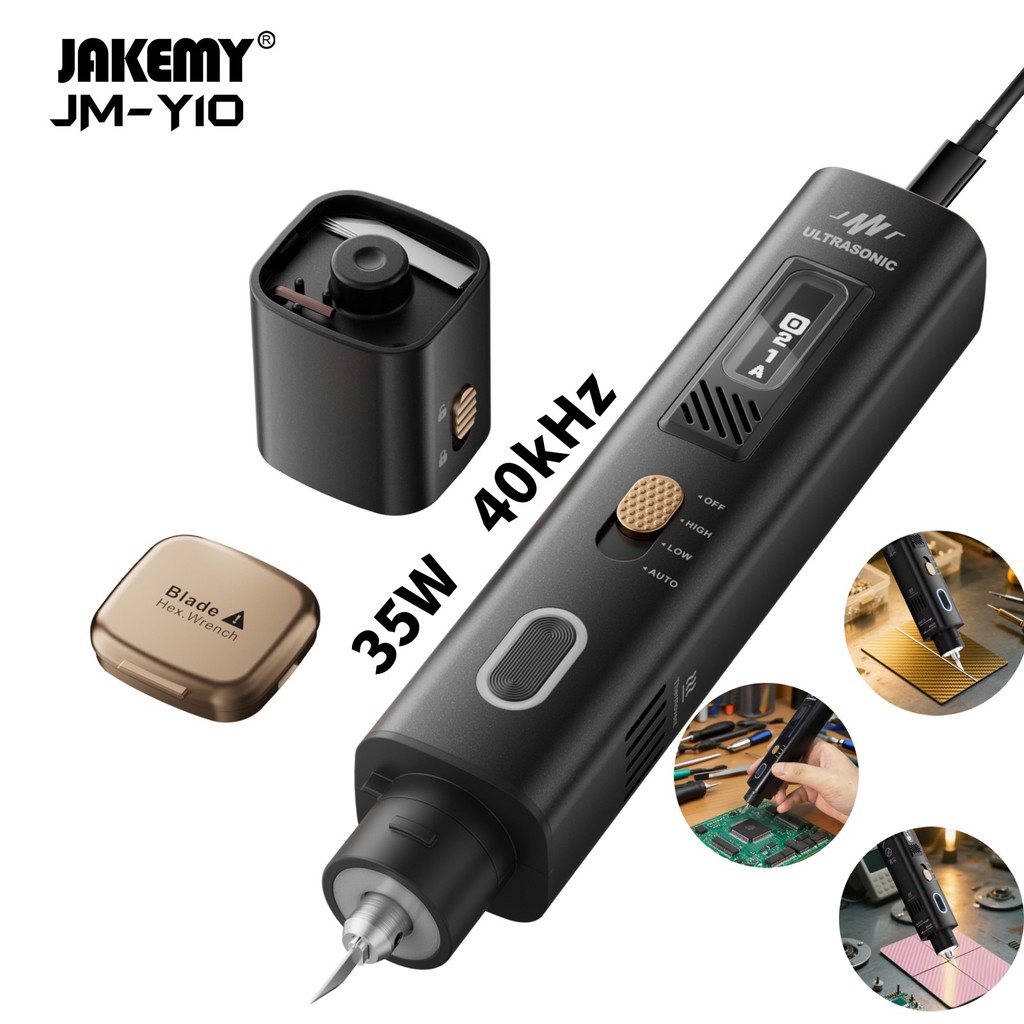JAKEMY JM-Y10/JM-Y10 PRO 40kHz Ultrasonic Cutter มัลติฟังก์ชั่นมือถือหัตถกรรมเครื่องมือตัด 3D พิมพ์ร
