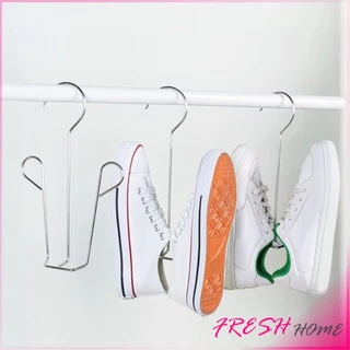 Fresh 1 ชิ้น สแตนเลส ไม้แขวนรองเท้า ที่ตากรองเท้า สินค้าพร้อมส่งในไทย Shoe Drying Rack