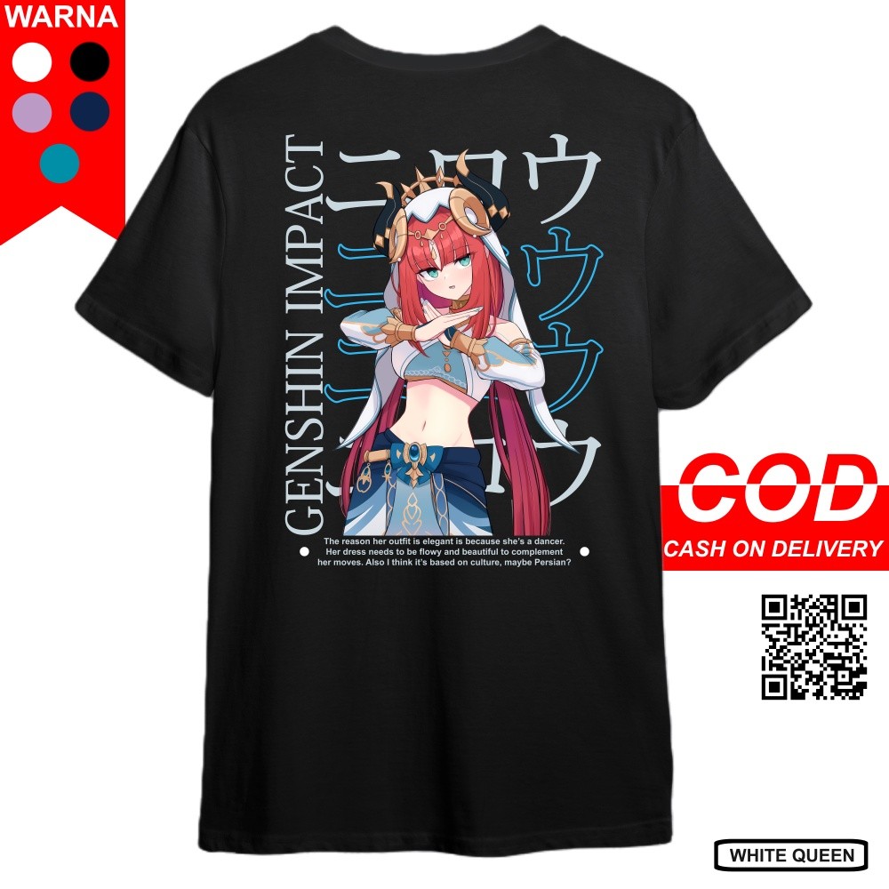 WHITE QUEEN - เสื้อยืด NILOU GENSHIN IMPACT - GENSHIN IMPACT NILOU