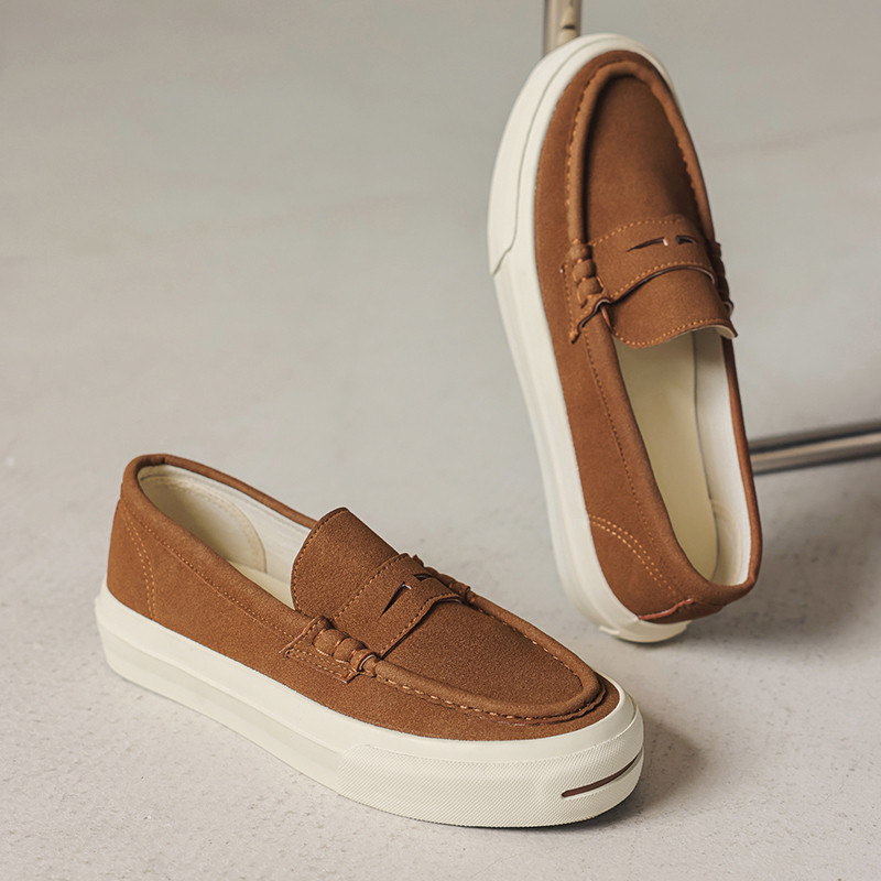 ผู้ชายรองเท้าไม่มีส้นรองเท้าเดียวรองเท้า รองเท้าแฟชั่นรองเท้าไม่มีส้น pennyloafers