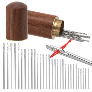 เข็มเย็บผ้าเคลือบนิกเกิล ชุดเข็มเย็บผ้าแบบไม่มีสวมใส่นิกเกิล…