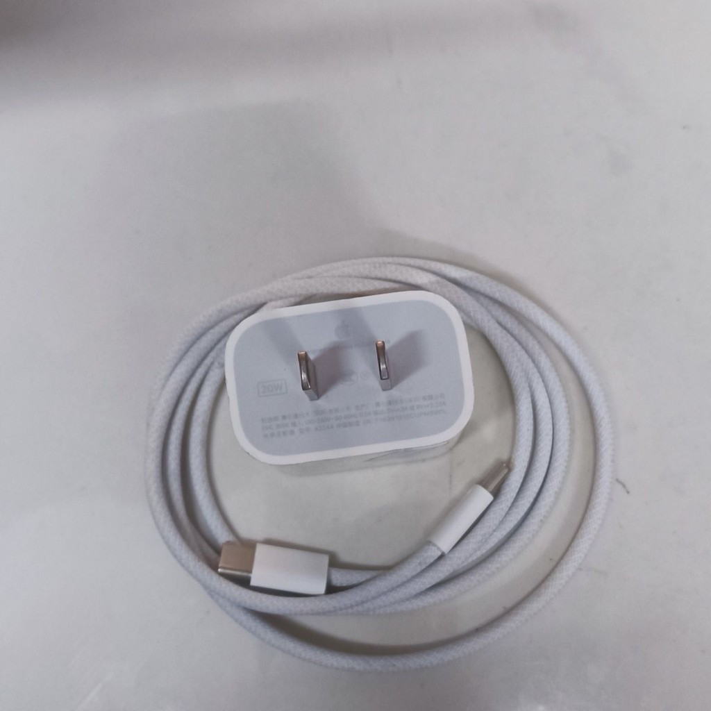 0808 มือสอง Apple Original 16/15/14/13/11/xsmax12 สายชาร์จหัวชาร์จ 20W ชุด