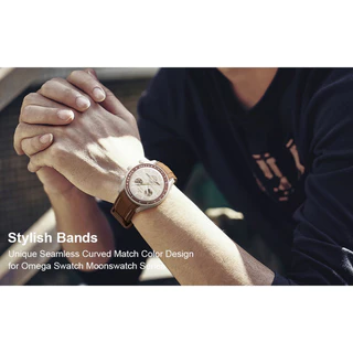 สายซิลิโคนปลายโค้ง 20 มม. สําหรับ Moonwatch - สายนาฬิกาสํารองกันน้ําและทนทาน | อุปกรณ์เสริมที่รองรับ พระเจ้าช่วย ราคาไม่แพง