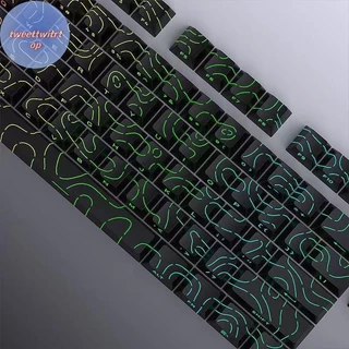 DOUSUN Keycaps 4.0 รุ่น Shine ผ่าน 97 Key PBT โปรไฟล์ด้านข้างพิมพ์ Backlit สําหรับ MX Gamer คีย์บอร์ด TH