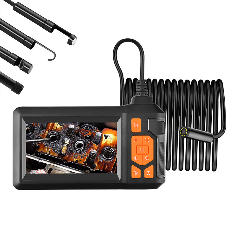 1080p Industrial Borescopes 4.3in HD Borescope กล้องตรวจสอบ 8 มม. เลนส์เดียว