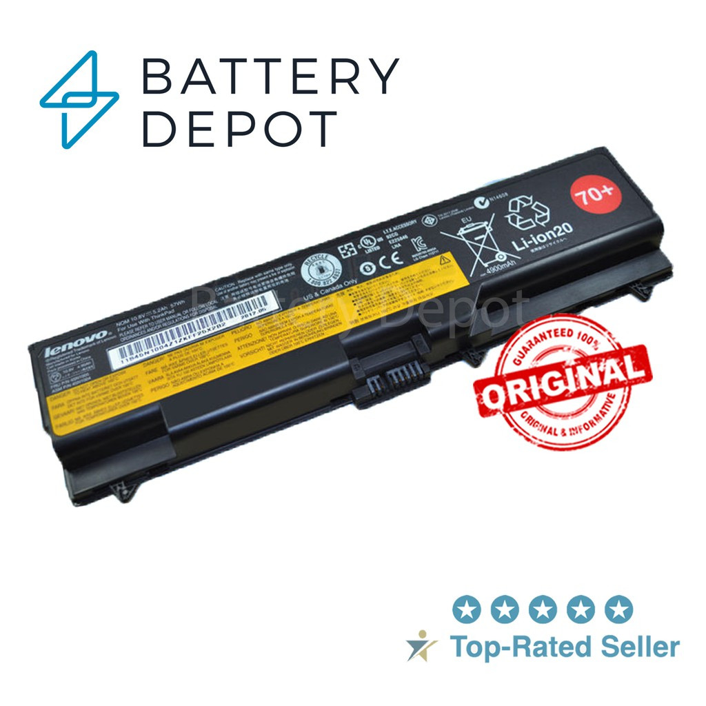 Lenovo แบตเตอรี่ ของแท้ รุ่น T430 (สำหรับ ThinkPad T410 T420 T430 T430I T530 T530I W530) 45N1005 45N