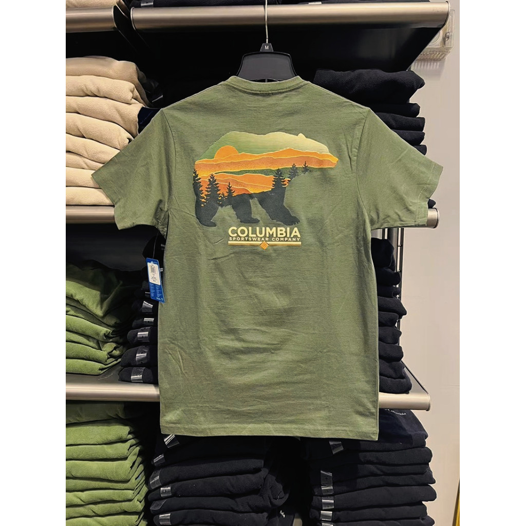 เสื้อยืดคู่ ลายหมีขั้วโลกลายเส้นกว้าง ผ้าฝ้ายพรีเมียม สวมใส่ง่ายสำหรับทุกเพศ