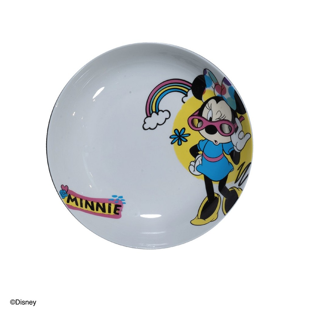 SB Design Square จานเซรามิค DISNEY รุ่น MICKEY-MINNIE#FGPL92262RPD62 (20x20x4 ซม.)  แบรนด์ DISNEYHOM