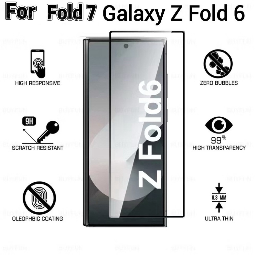 พร้อมส่ง ฟิล์มกระจกกันรอย สำหรับ Samsung Z Fold 7/Fold 6ฟิล์มกันกระแทก ฟิล์มกันรอย ฟิล์มกระจกนิรภัย 