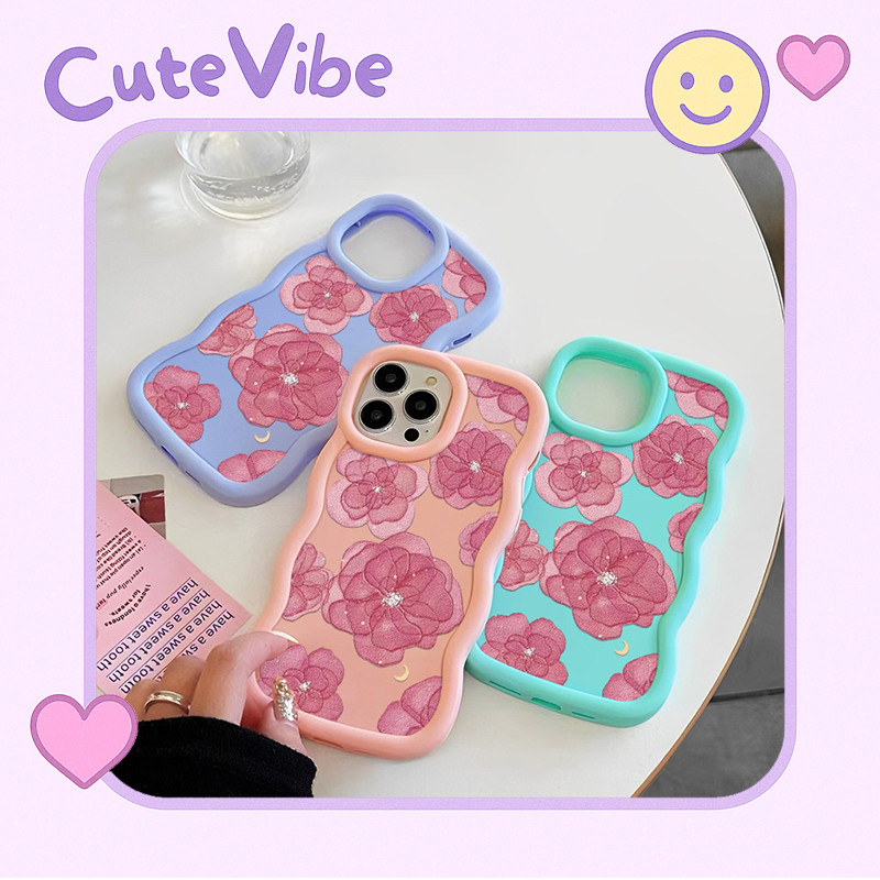 น่ารักวีเบ⚡ REALME Anti-Fall Strong Case - Soft TPU Macaron Color Cute Aesthetic | Pink Rose Black ส