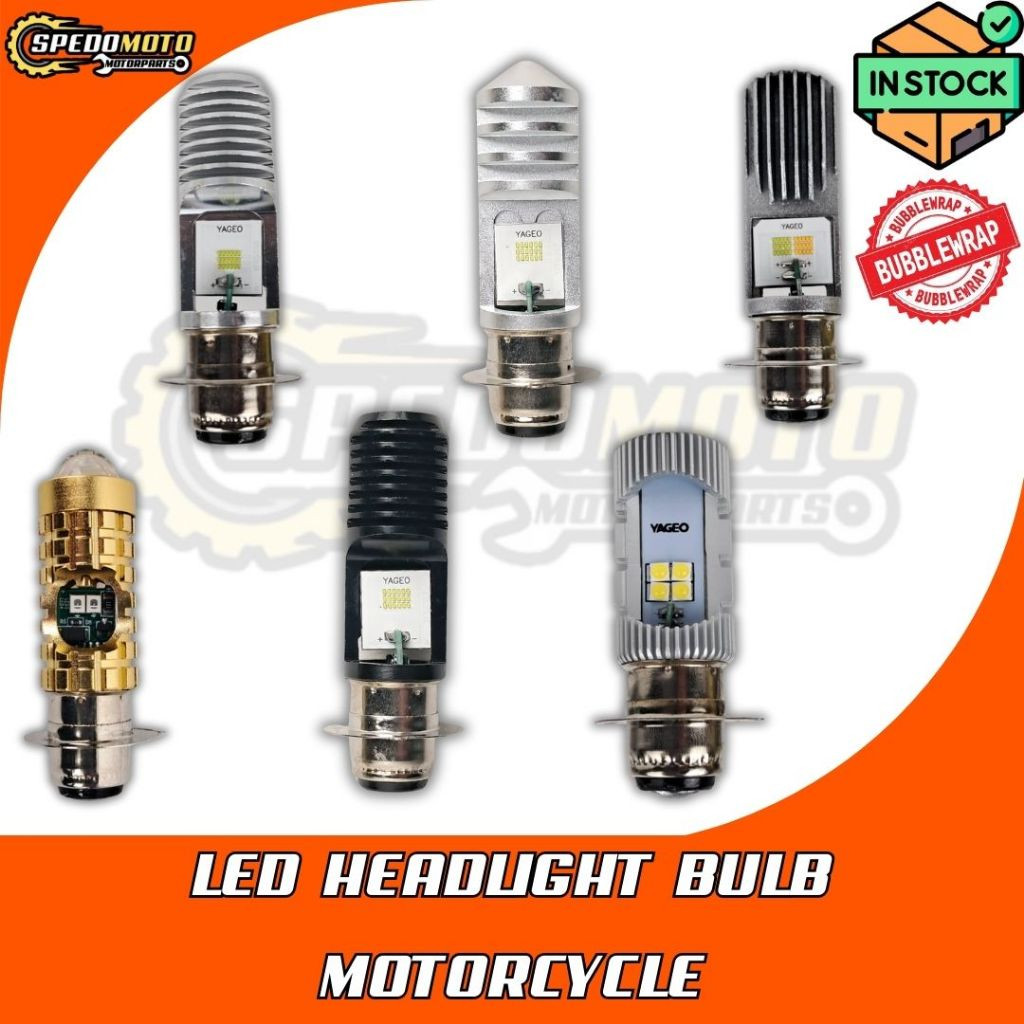 MENTOL LAMPU P15D MOTOR / MOTORCYCLE HEADLIGHT BULB [LED] P15D