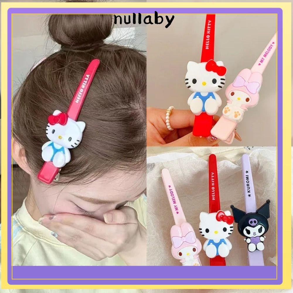 NULLABY Hairpin แบบอนิเมะการ์ตูนจาก Sanrio Hello Kitty, ของขวัญน่ารักสำหรับทรงผม lady bangs ด้านข้าง