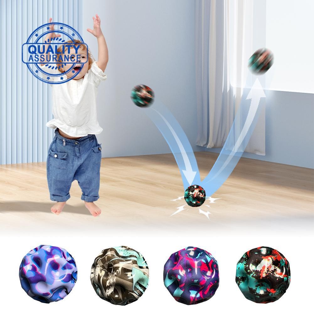 Lunar Bounce Ball Pu Foam Elastic Ball Outdoor Ball High Ball Hole ของเล่นเด็ก Bounce D5z8