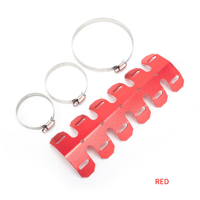 การ์ดคอท่อ อลูมิเนียม ไอเสีย การ์ดท่อ ท่อไอเสีย การ์ดกันร้อนท่อ - รูปที่ 4