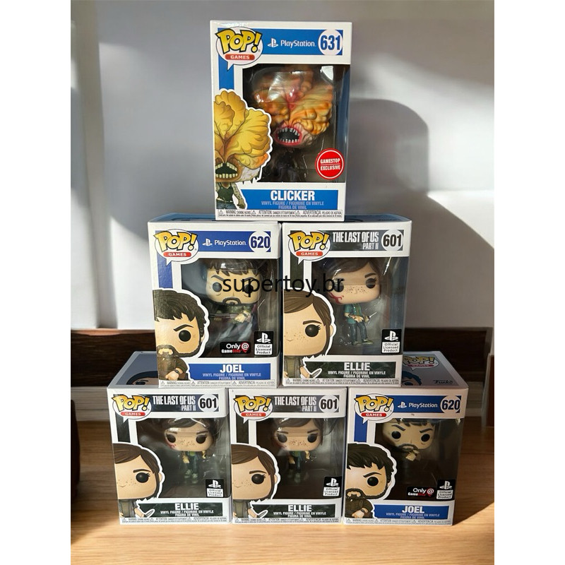 FUNKO ฟังโก้ป๊อป! เกม: The Last of Us Part II - Ellie 601Joel 620 Clicker 631 ตุ๊กตาโมเดลแอ็คชั่นฟิก