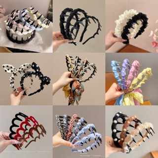 ที่คาดผมลายดอกไม้สไตล์เกาหลีสำหรับผู้หญิง ดีไซน์สวยงามและสวม…