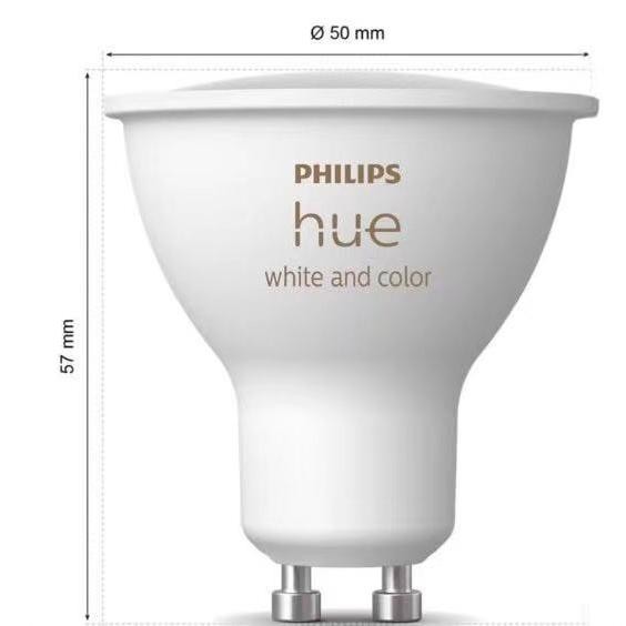 Philips Hue Color Light GU10 Bulb พร้อมBluetooth ความสว่าง400 Lumens