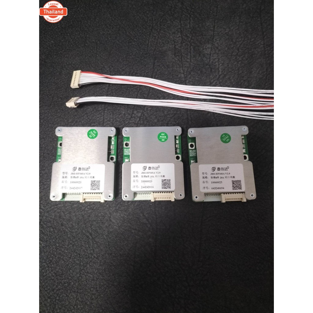 BMS JBD 8S 15A สำหรัแตเตอรี่ลิเทียมฟอสเฟส พร้อมสายแพpriceต่อชิ้น