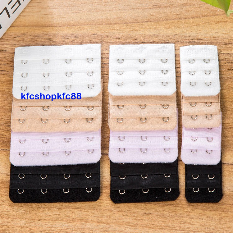 🔹พร้อมส่ง🔹🌈 ตะขอปรับขยายเสื้อชั้นใน  ตะขอขยายบาร์ มี 2 ขนาด 2ตะขอ/3ตะขอ ตะขอขยายชุดชั้นในผู้หญิง 🌈