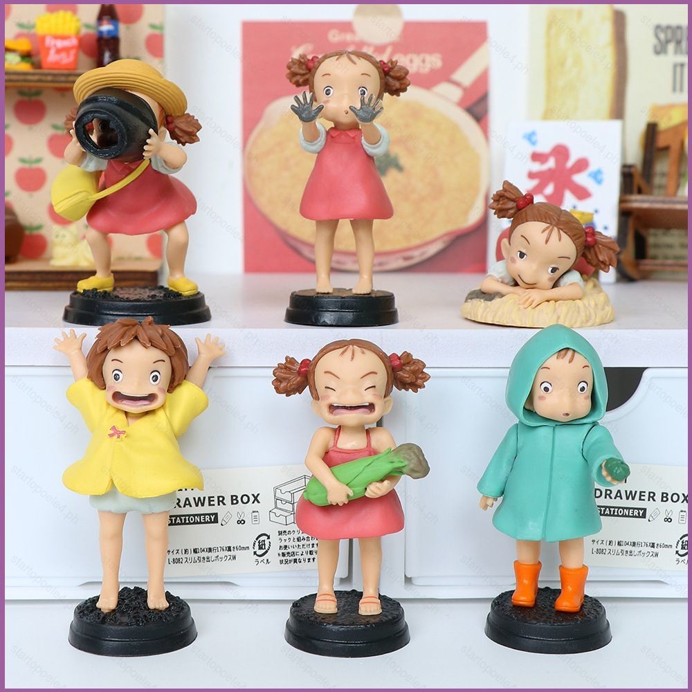 6pcs Ponyo บน Cliff Action Figure Sousuke Ponyo น่ารัก scenario ตุ๊กตาของเล่นสําหรับเด็กรถเครื่องประ