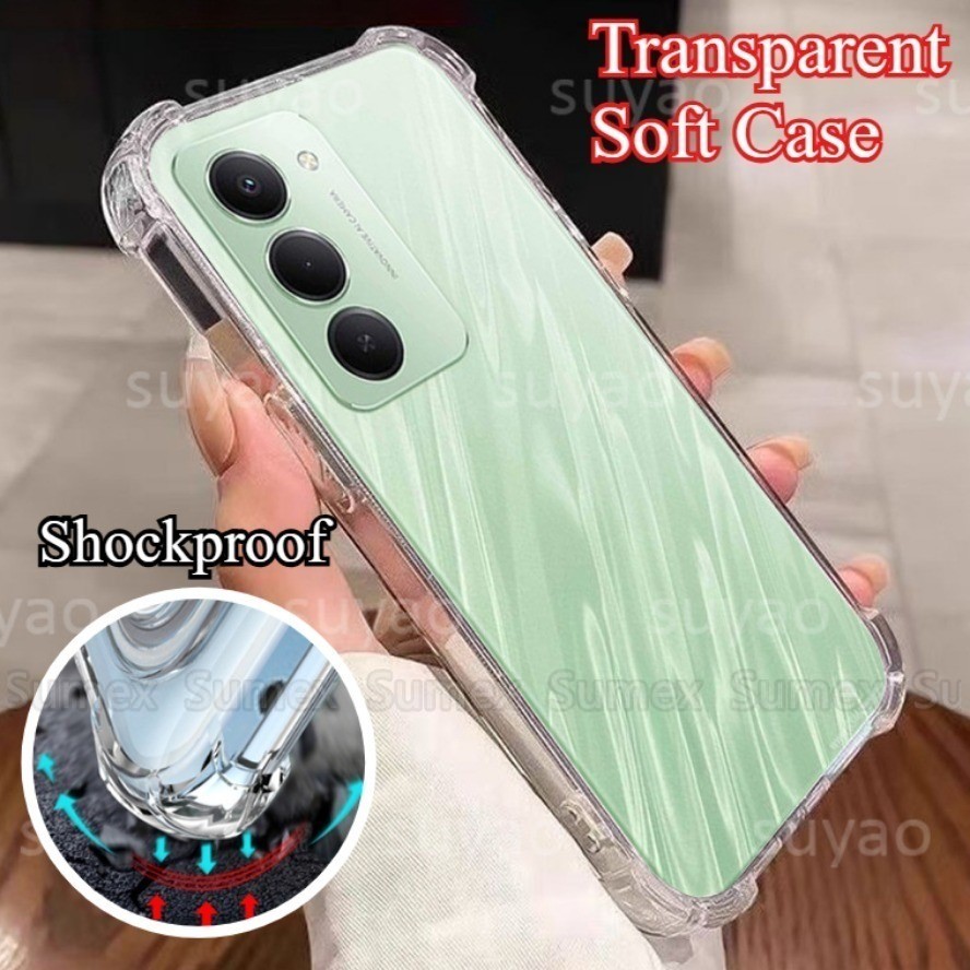 สําหรับ Xiaomi POCO M8s POCOM8S 5G เคสโทรศัพท์ใสปลอกกันกระแทกกันชน Soft TPU ยืดหยุ่น Anti Drop ซิลิโคนที่เรียบง่ายปกหลัง Mi POKO M8S 2026