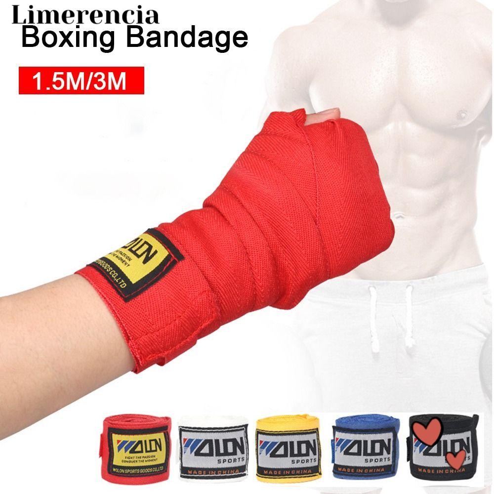 LIMERENCIA 2 Rolls Boxing Bandage, Sports Strap Hand Wraps Belt Boxing Wraps, 1.5/ MMA Sanda Kick Co