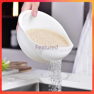 Featured เครื่องล้างข้าว ตะแกรงล้างข้าว ที่ล้างผักพลาสติก ตะกร้าสะเด็ดน้ำ ตะกร้าล้างผักในครัว จานใส่ผลไม้