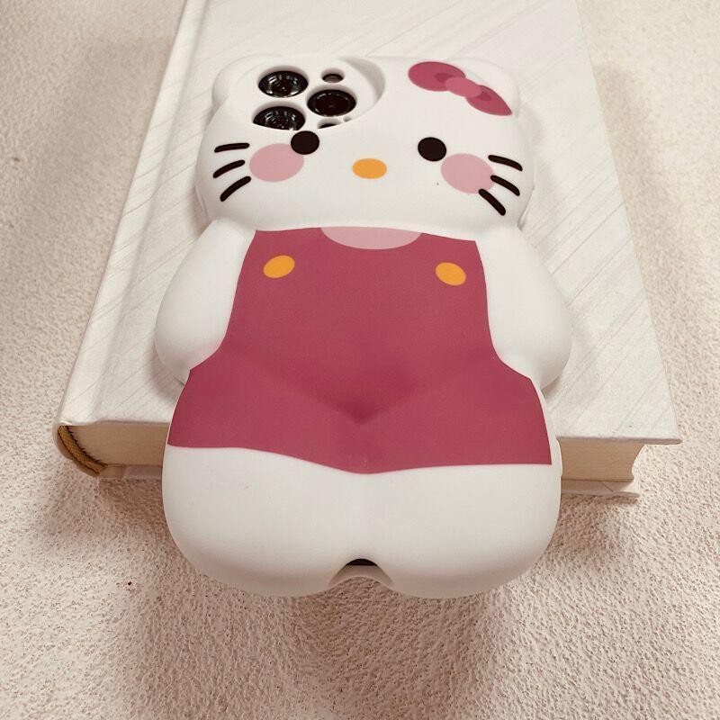 น่ารักการ์ตูน KT Cat 3DหมีสําหรับIphone 13 12 11 14 15 16 12PROMAX 15PROMAX 14PROMAX 11PROMAX 13PROM