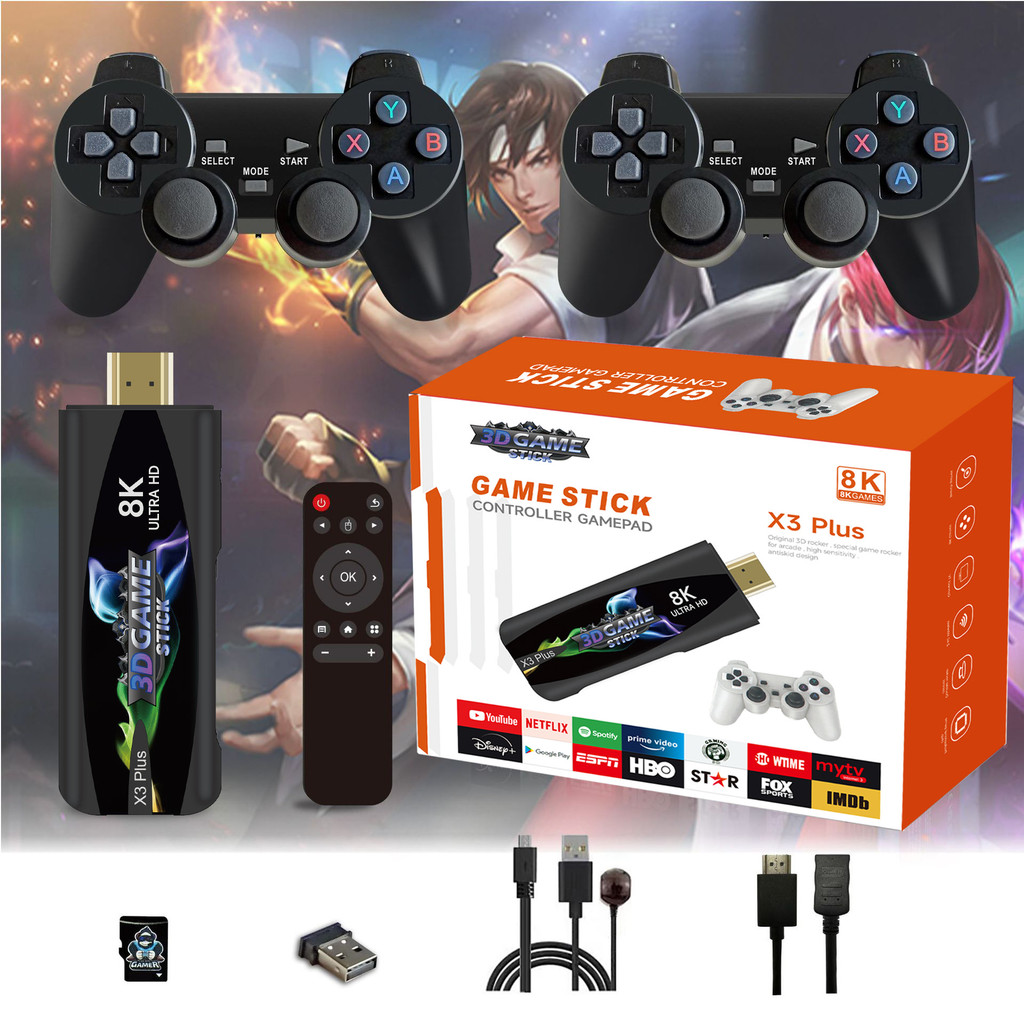 ผู้ผลิต X3PLUS Generation Home Game Console 2.4G Dual Wireless TV Game Console HDMI HD PS1 Retro Str