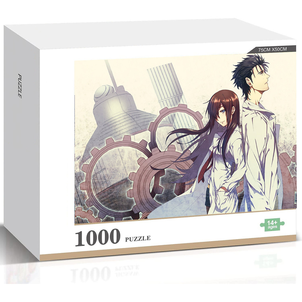 Steins;Gate Kursu Makise & Rintaro Okabe จิ๊กซอว์ปริศนาการศึกษาครอบครัวสนุกของเล่นตกแต่งบ้าน