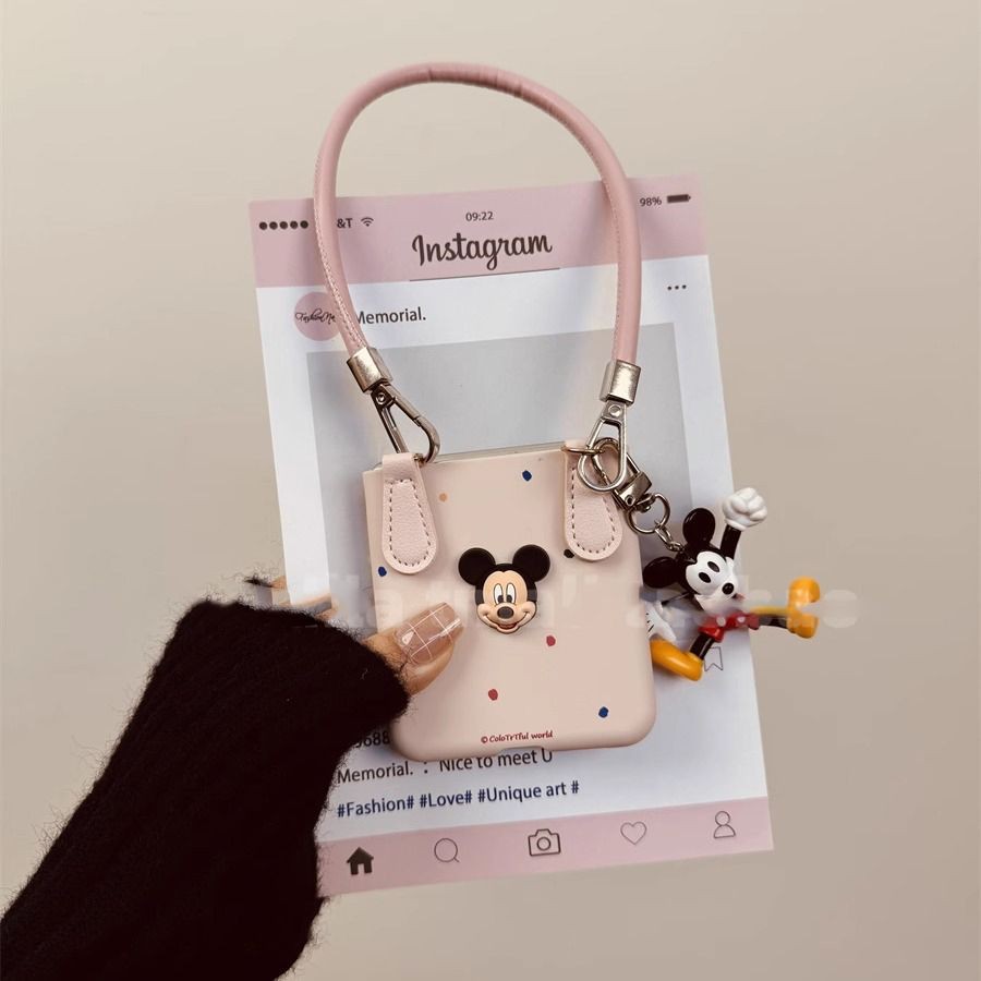 Foundation Make-up สี Wave Dot Mickey สําหรับ Oppo ค้นหา N3 Flip 5G Oppo ค้นหา N2 Flip Zflip5 Flip6 