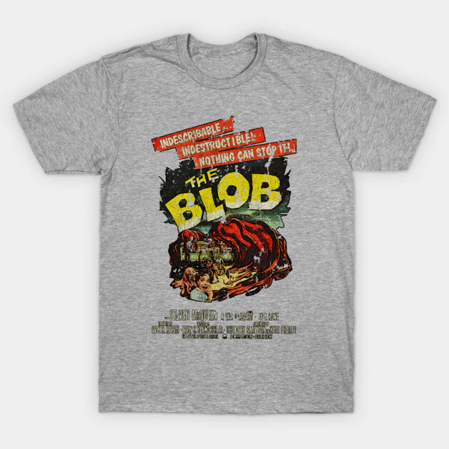 เสื้อยืด Vintage The Blob T-Shirt Oversize สีขาว