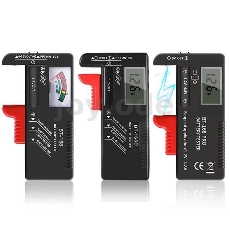BT168D BT168 Pro เครื่องทดสอบความจุแบตเตอรี่ดิจิตอล LCD BT-168D Checker สําหรับ 9V 1.5V AA AAA Cell 