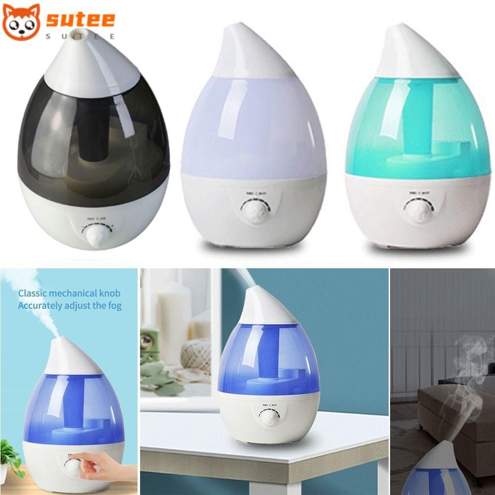ซูเต้ เครื่องฟอกอากาศ,7สีไฟกลางคืนพลาสติกเครื่องพ่นสารเคมีความชื้น,ที่มีประโยชน์เงียบการดําเนินงานน้ําเติมความจุขนาดใหญ่สเปรย์ความชื้นบ้านห้องนอน