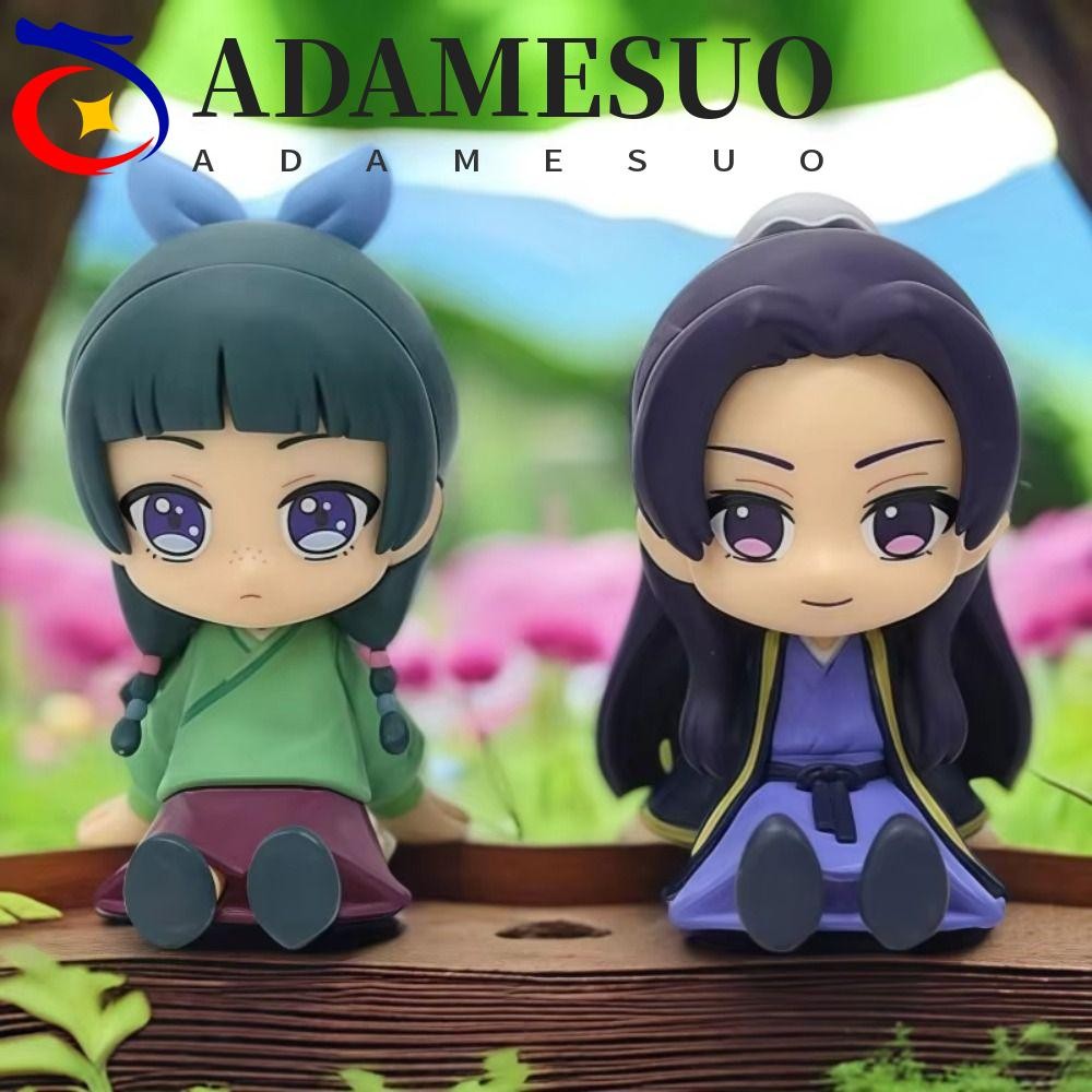 ADAMESUO The Apothecary Diaries รูป, Q Edition ท่านั่ง Maomao Action Figure, แฟนของขวัญ PVC ตุ๊กตาอะนิเมะอุปกรณ์ต่อพ่วงของเล่น Jinshi รูปปั้นคอลเลกชัน